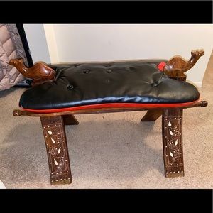 Rare pearl inlay camel saddle